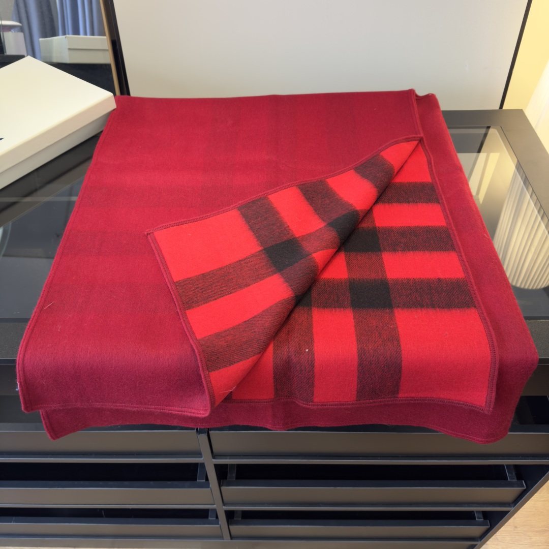 Burberry Reversible Plaid Poncho — hero