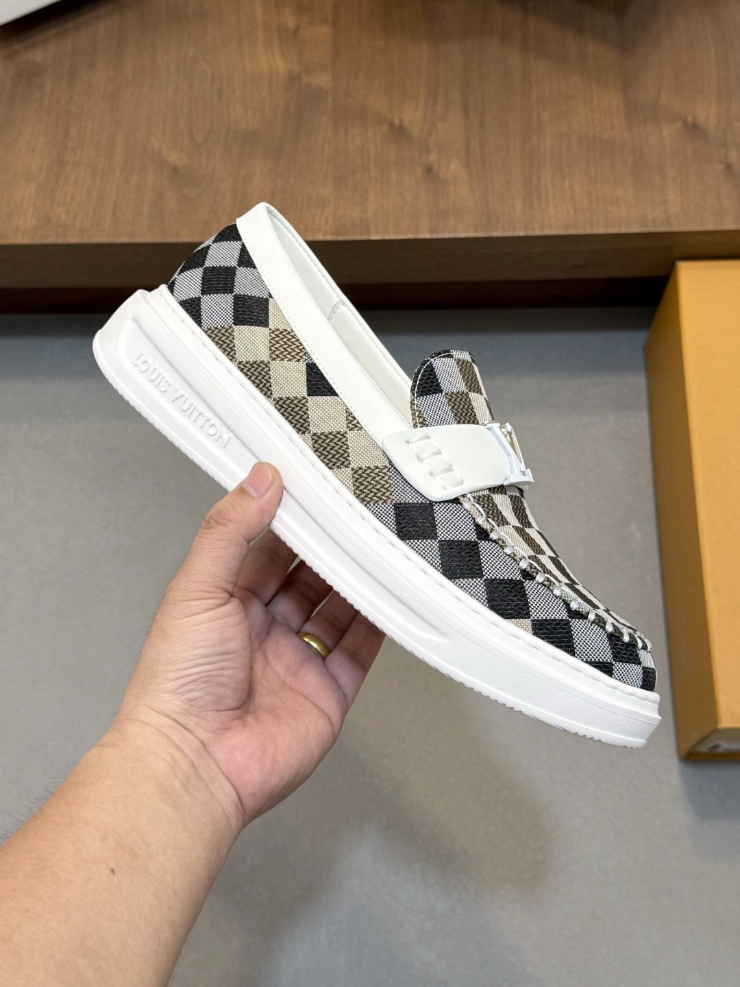 lougou Strap Slip-On Sneakers — model