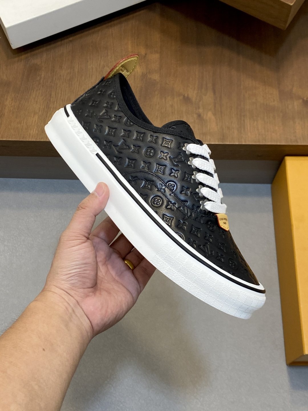 Louis Vuitton Monogram Low-Top Sneakers — model