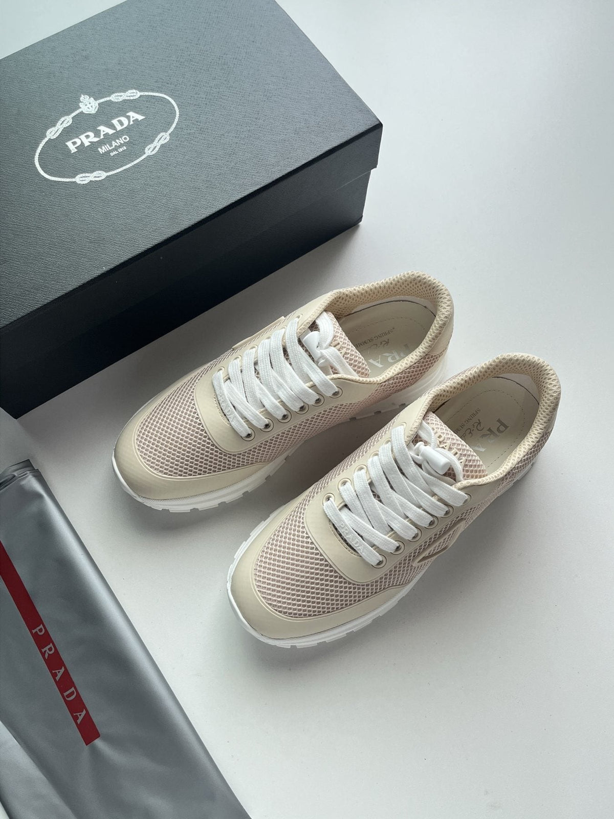 Prada Prax Mesh Sneakers — front