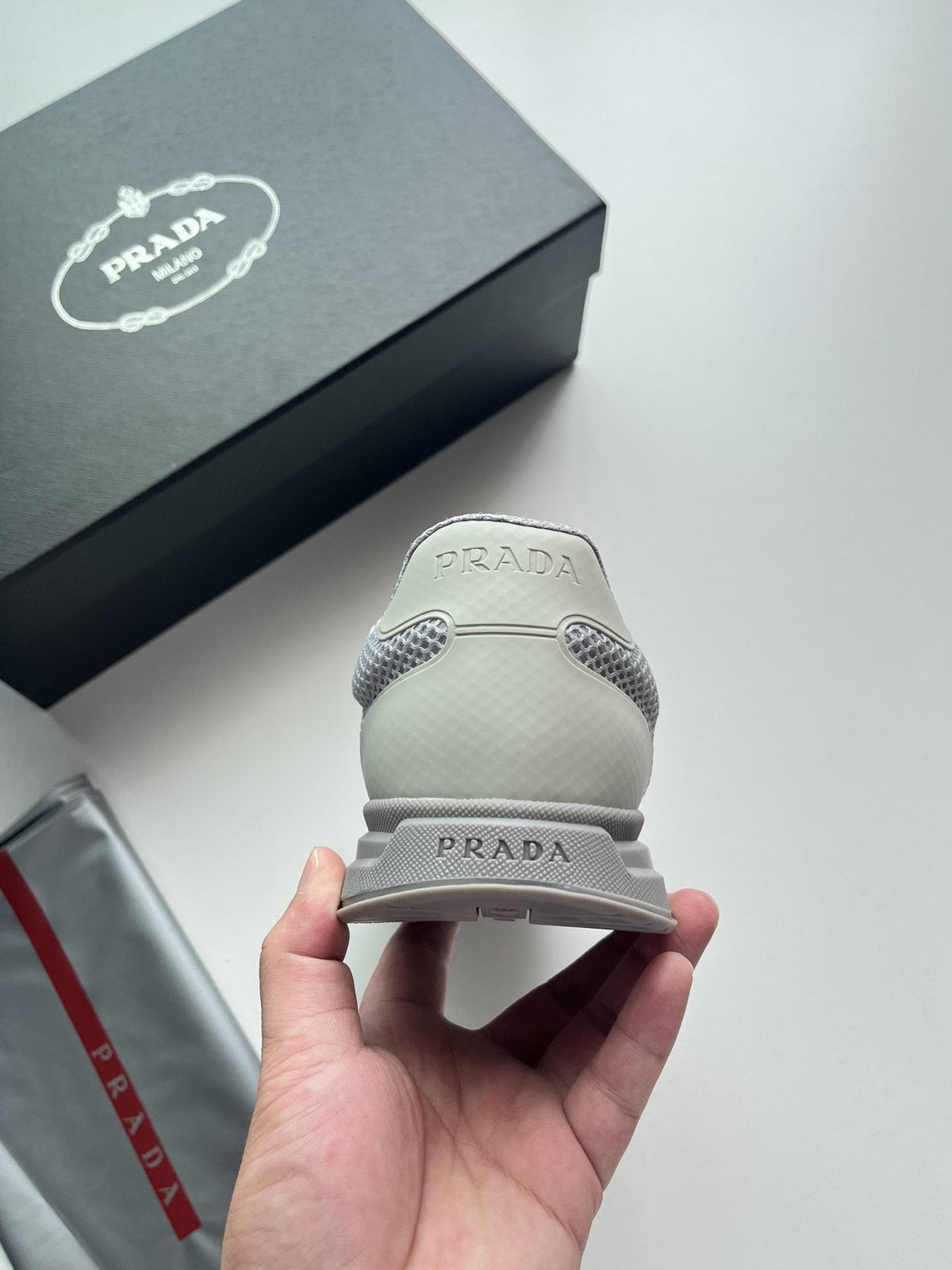 Prada Prax Mesh Sneakers — back