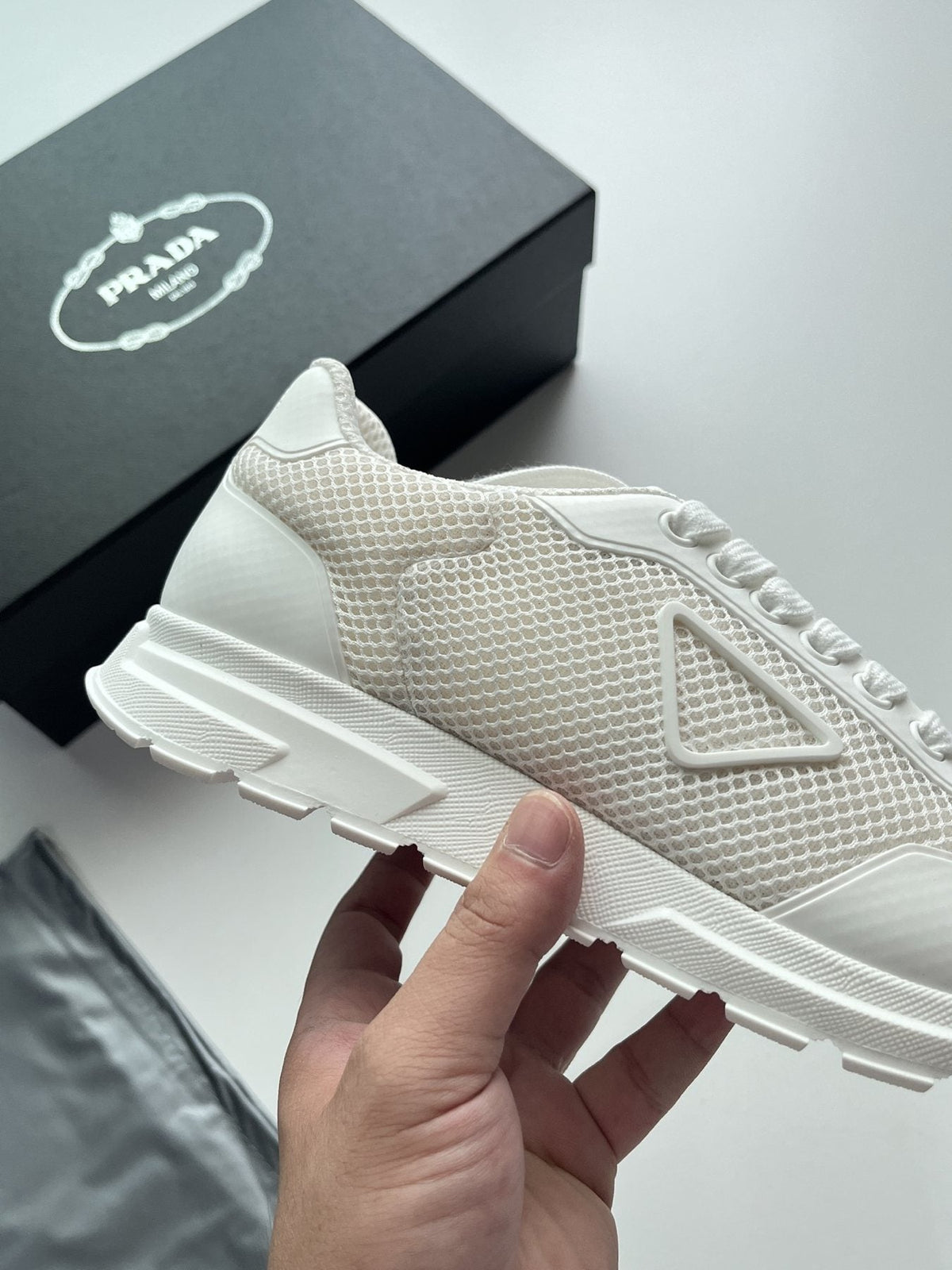 Prada Prax Mesh Sneakers — front