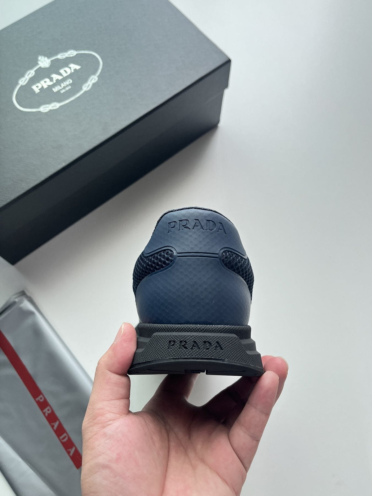 Prada Prax Mesh Sneakers — back