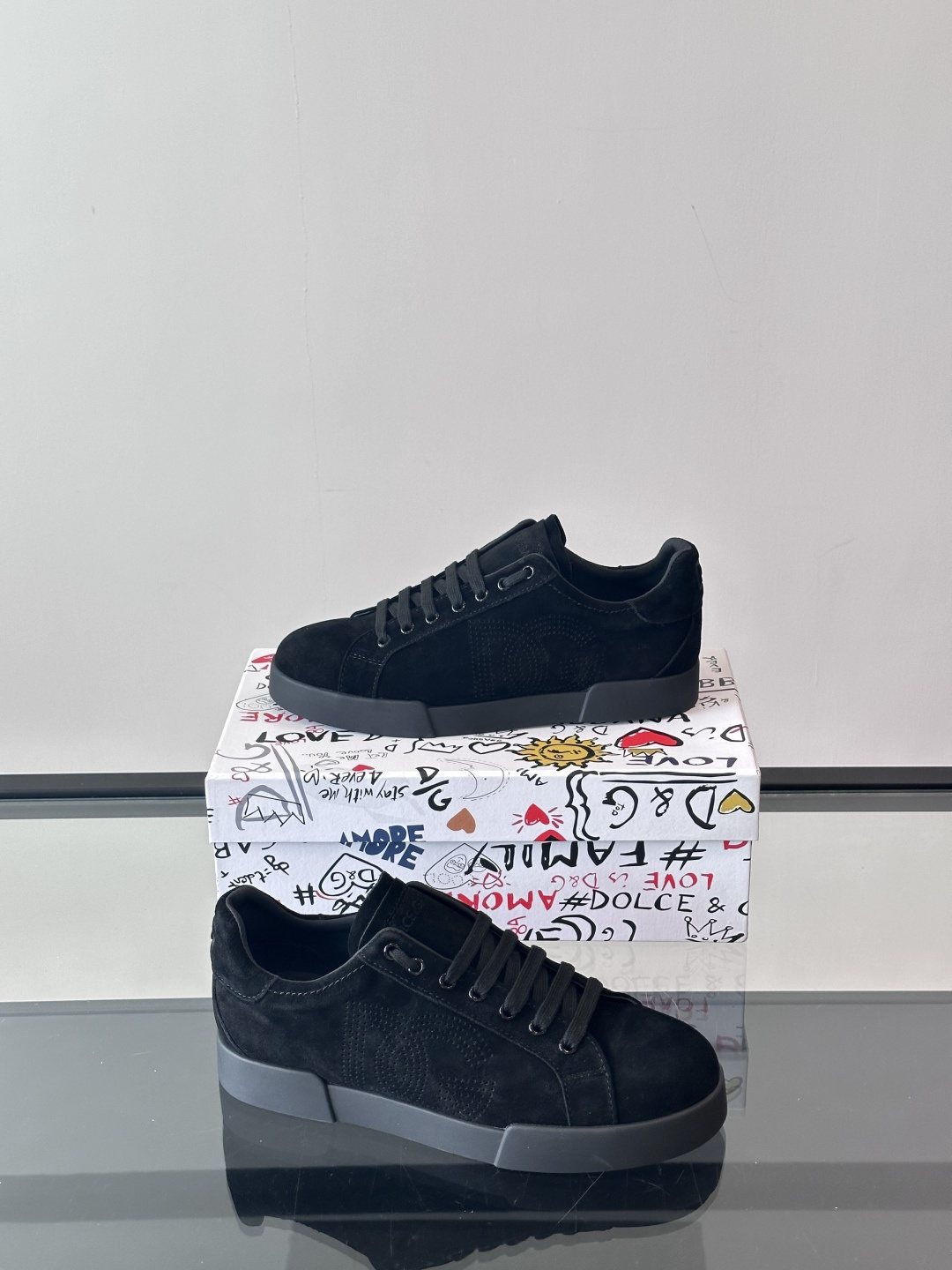 Dolce & Gabbana Lace-Up Low-Top Sneakers — front