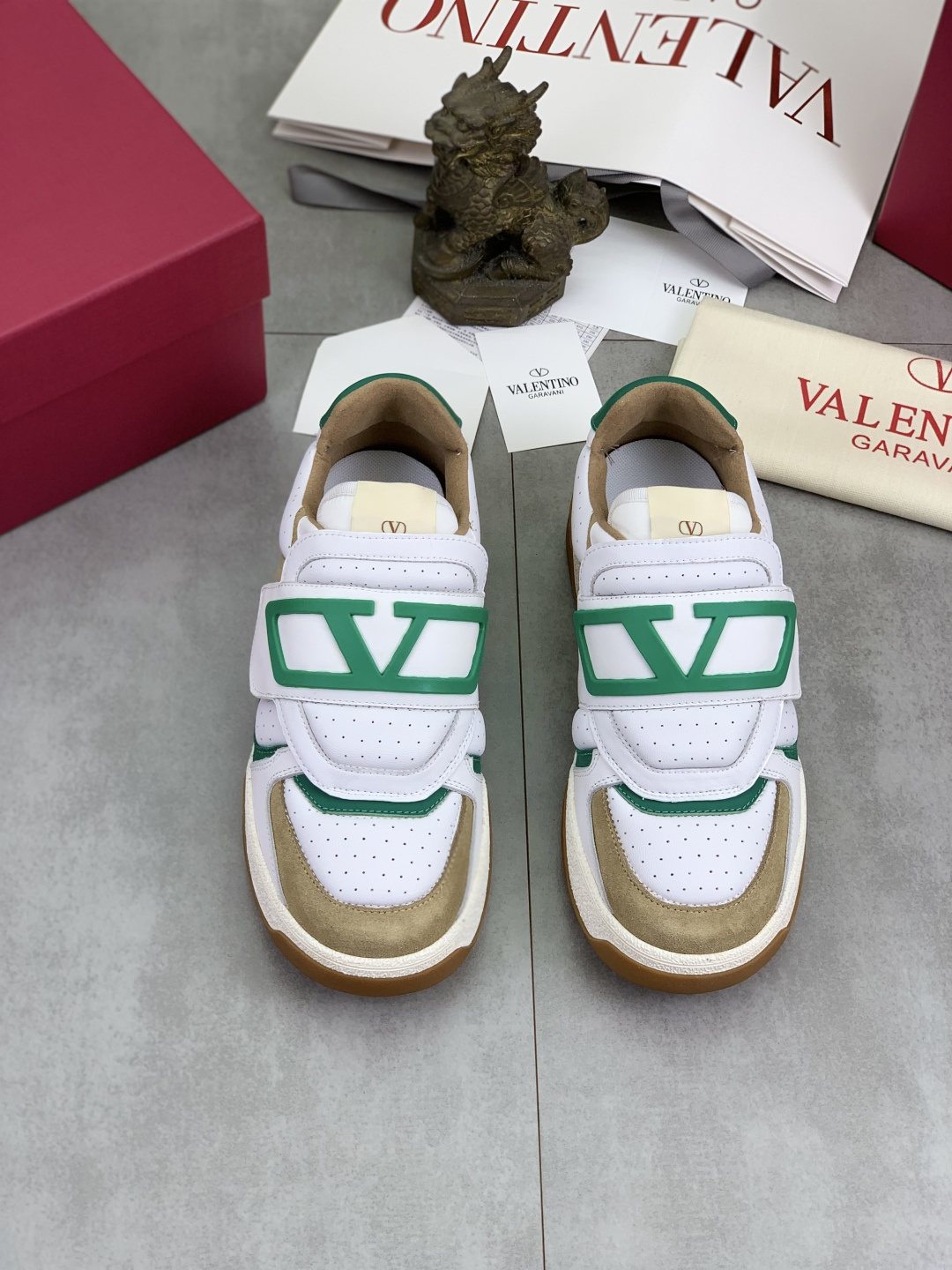 Valentino Double-Strap Low-Top Sneakers — hero
