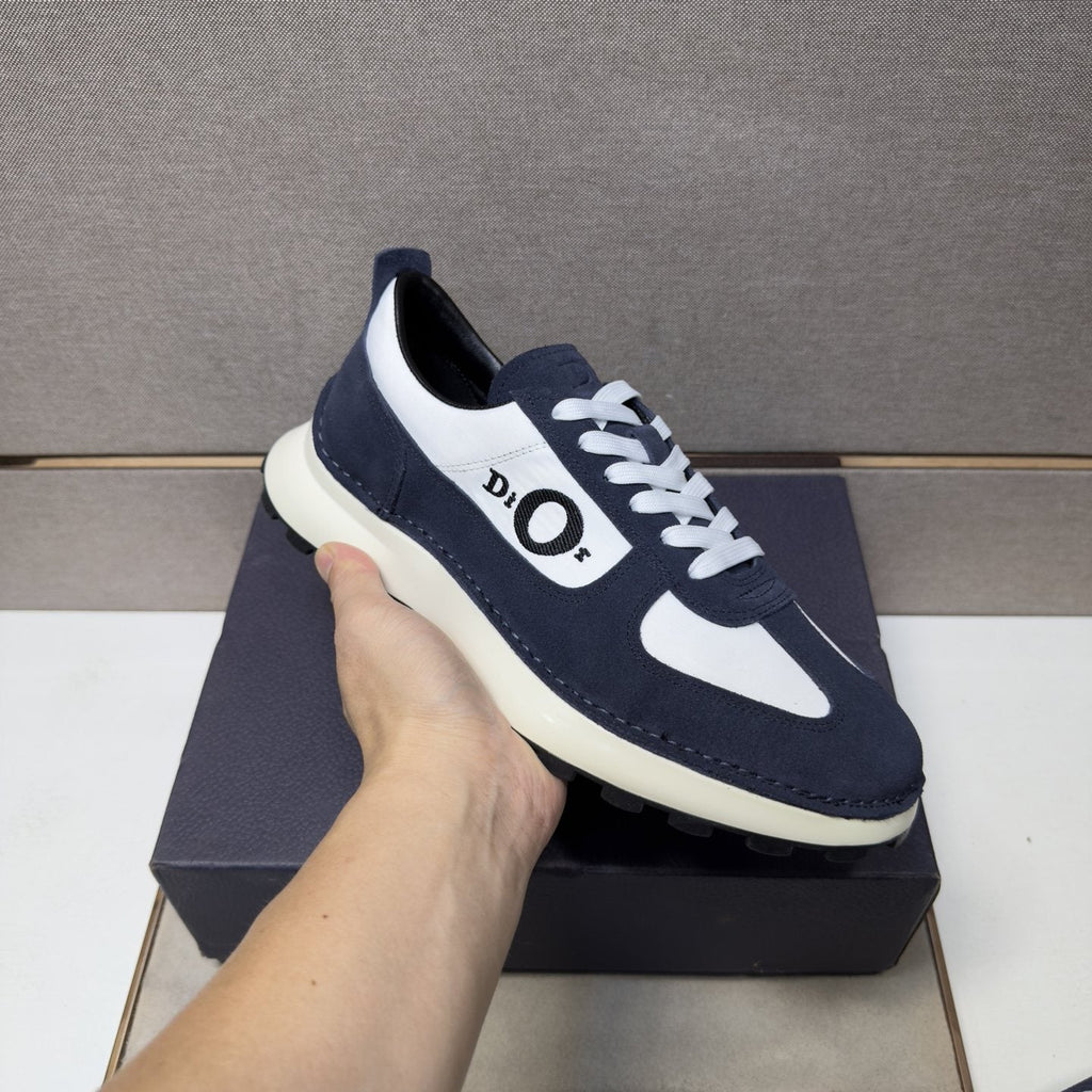 Dior Men's Paneled Low-Top Sneakers — model