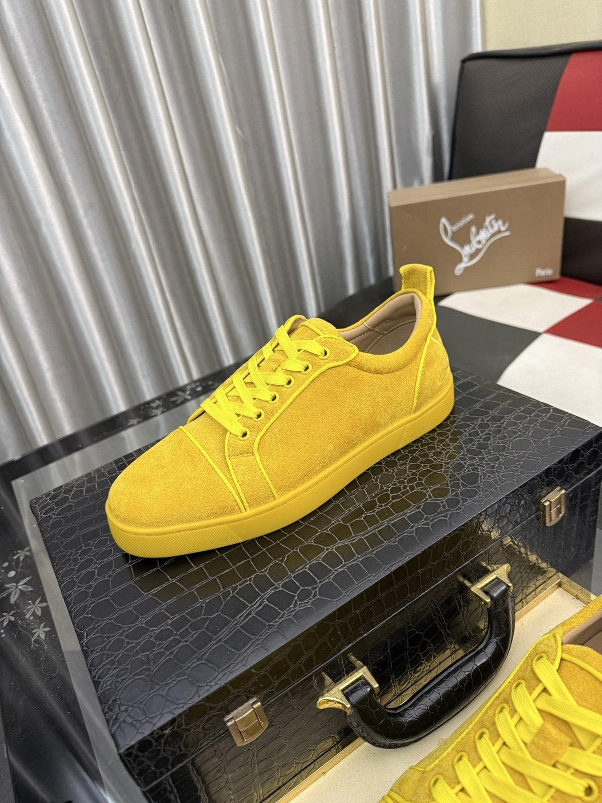 Christian Louboutin Low-Top Lace-Up Sneakers — front