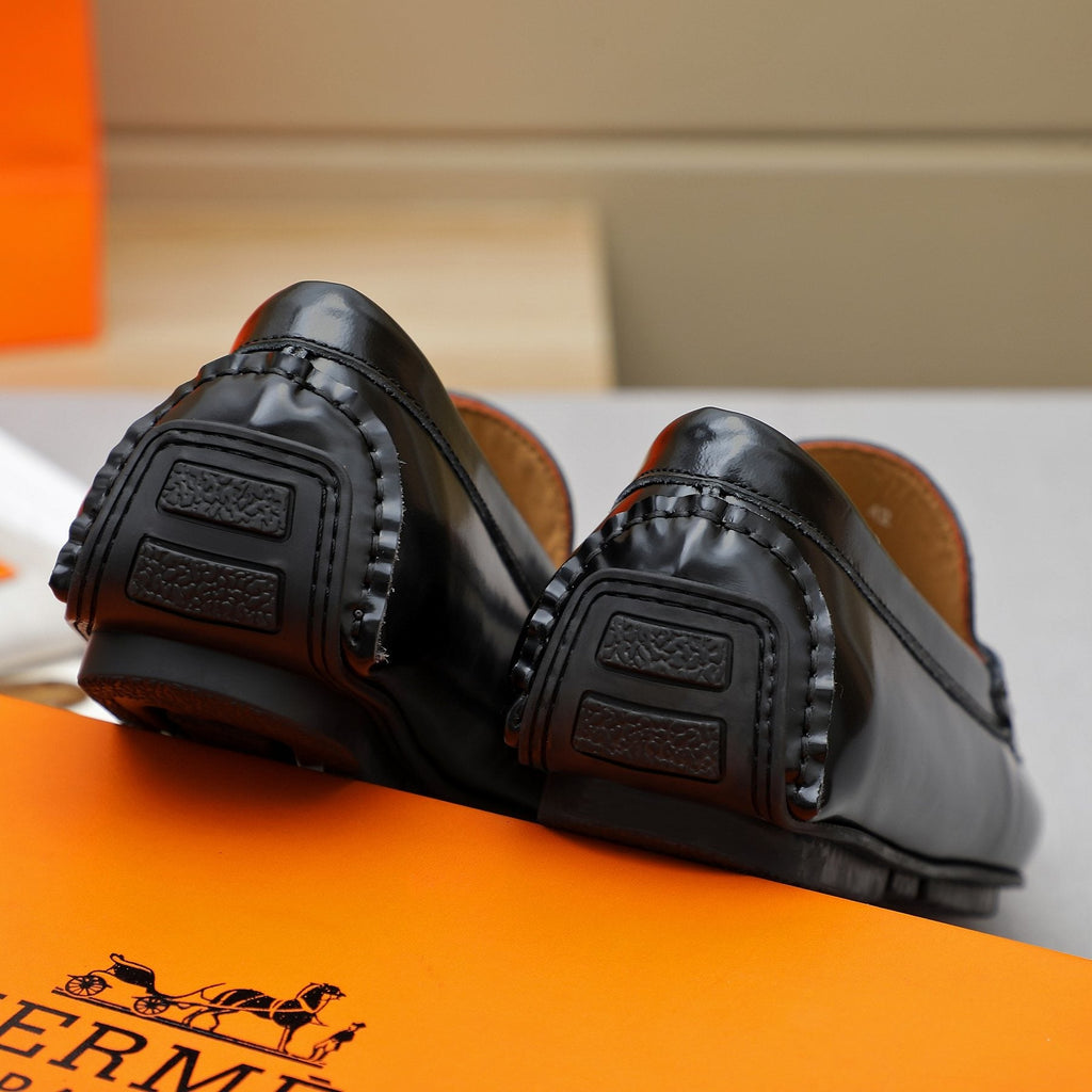 Hermès H-Hardware Slip-On Loafers — back
