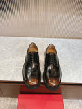 Ferragamo Men's Brogue Derby Shoes — hero