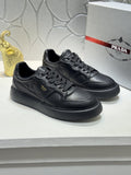 Prada Men's Paneled Lace-Up Sneakers — front