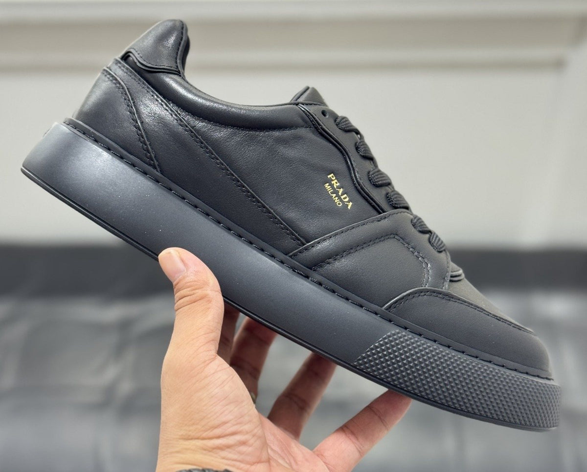Prada Men's Paneled Lace-Up Sneakers — hero