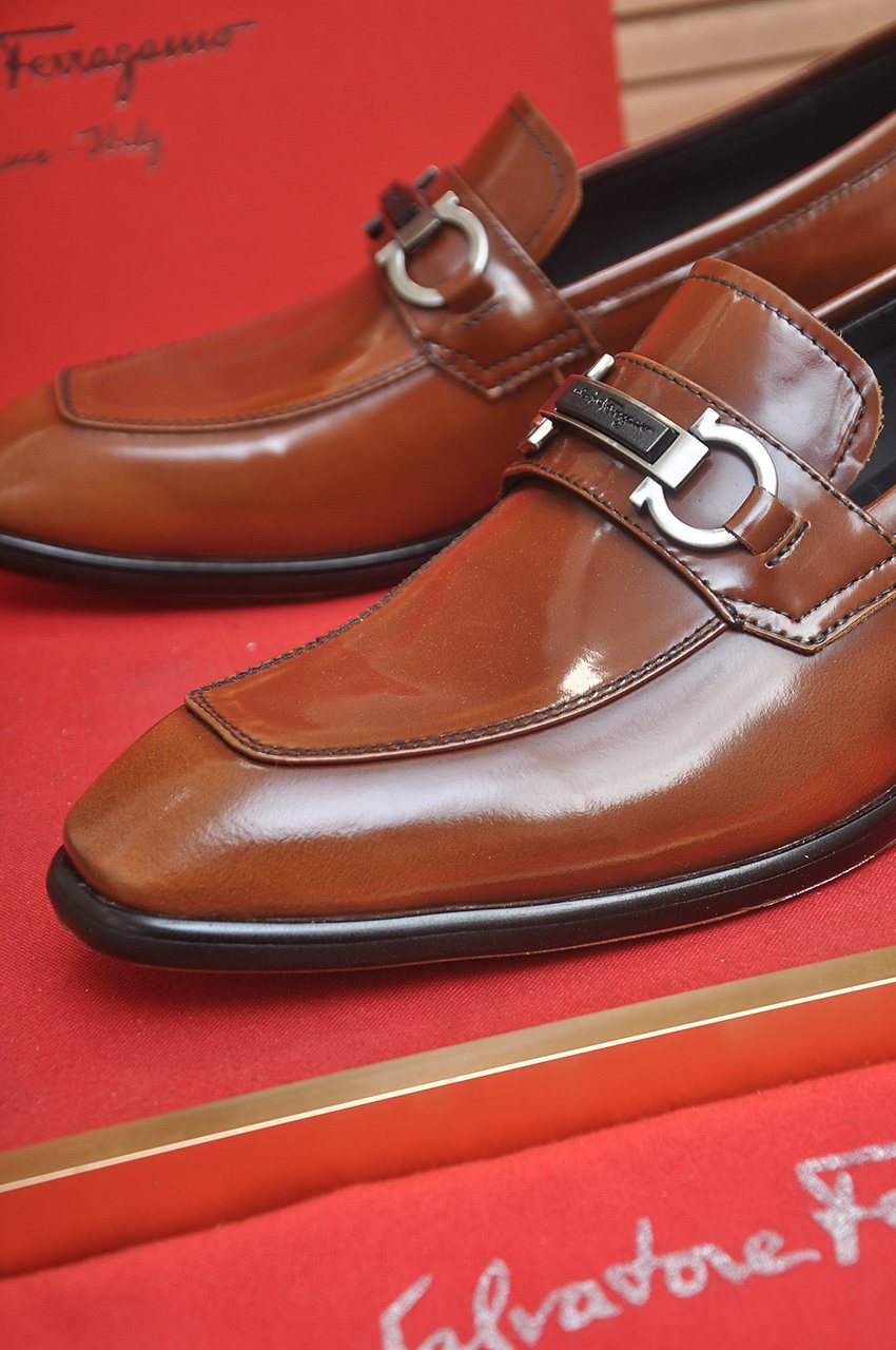 Salvatore Ferragamo Buckle Loafers — detail