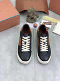 Loro Piana Black and Brown Low-Top Sneakers — hero