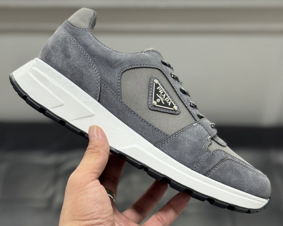 Prada Paneled Chunky-Sole Sneakers — front