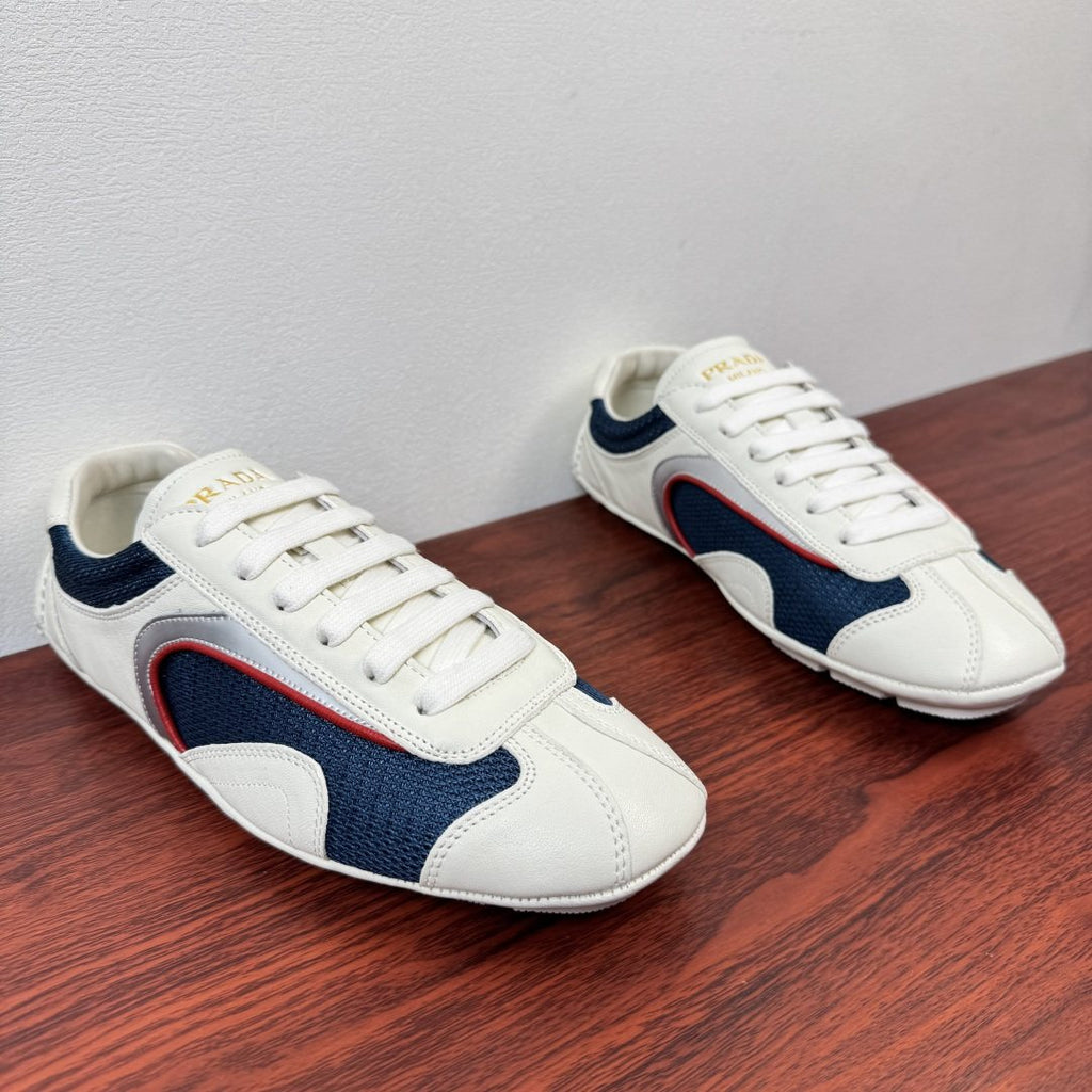 Prada Mesh Panel Low-Top Sneakers — front