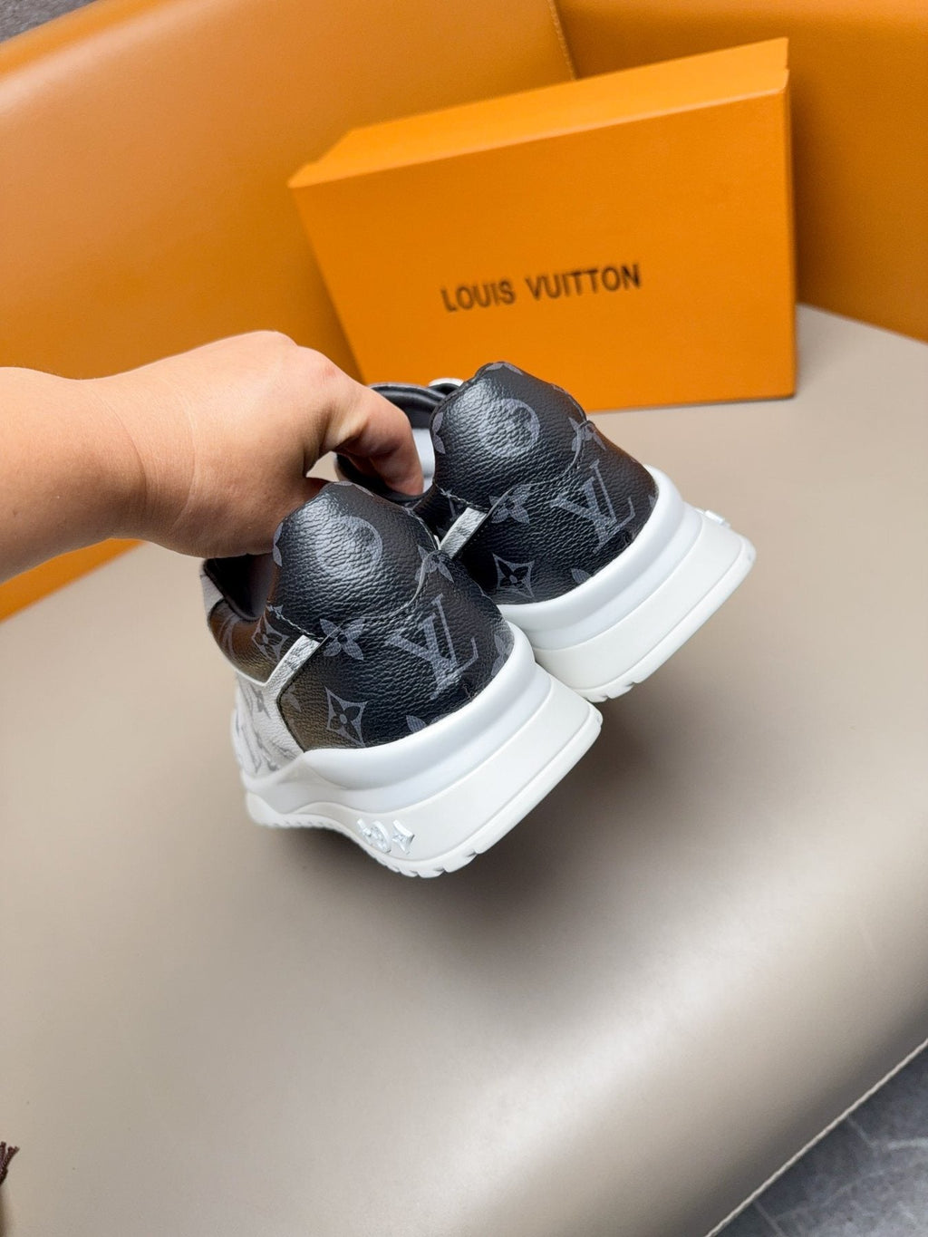 Louis Vuitton Monogram-Pattern Sneakers — back