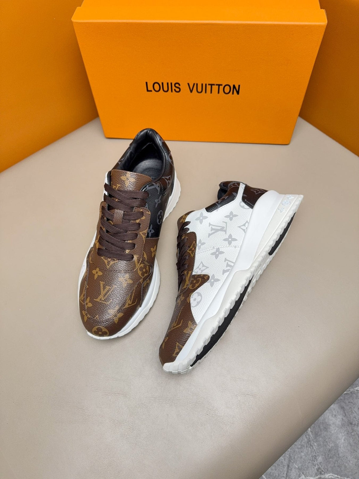 Louis Vuitton Monogram-Pattern Sneakers — side