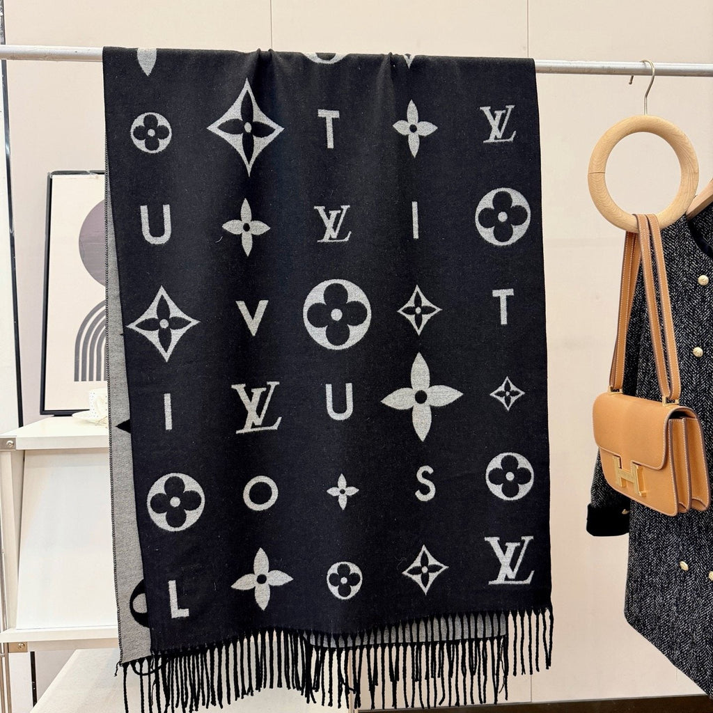 Louis Vuitton Monogram Fringe Scarf — hero