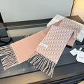 Dior Two-Tone Monogram Fringed Scarf — hero