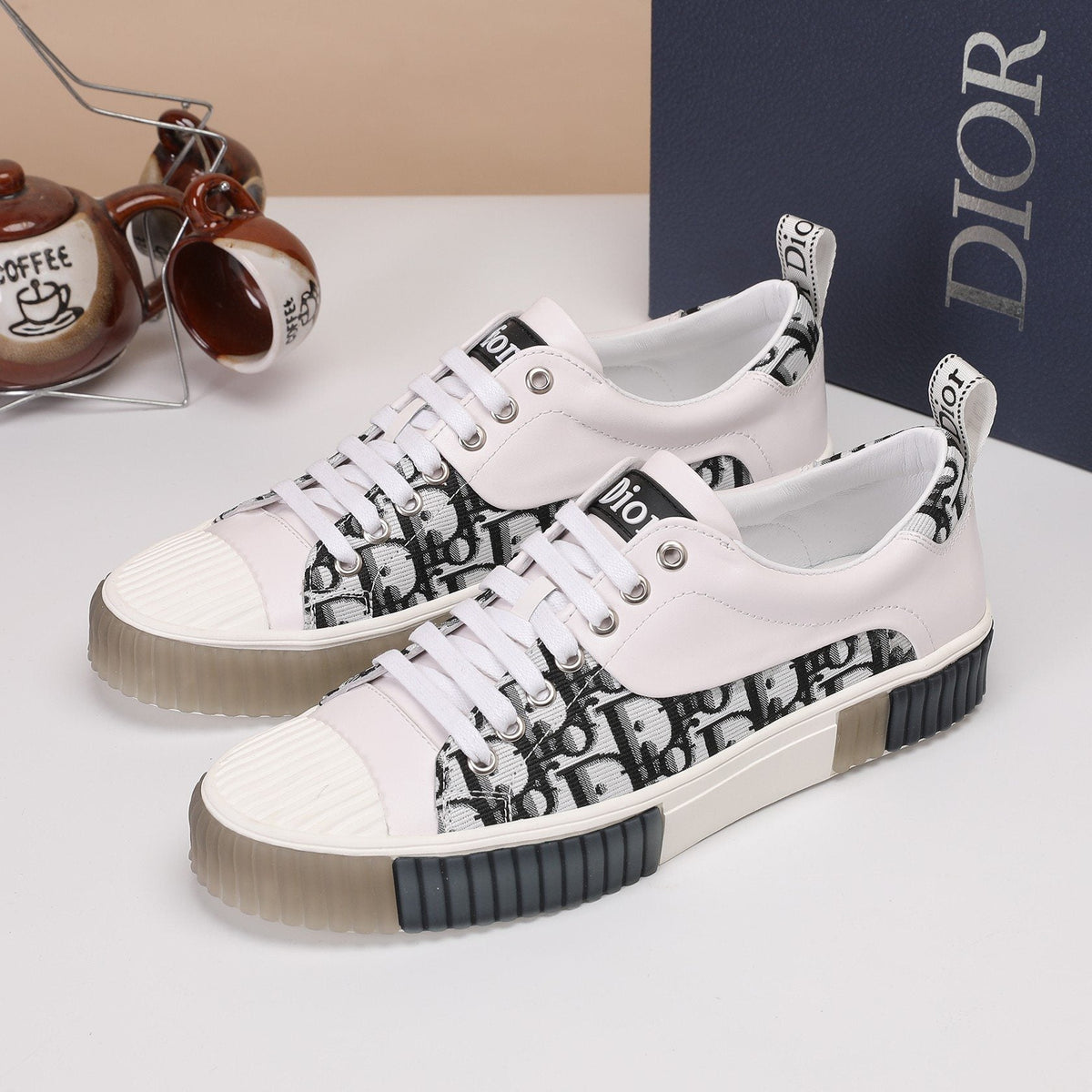 Dior Patterned Low-Top Sneakers — model