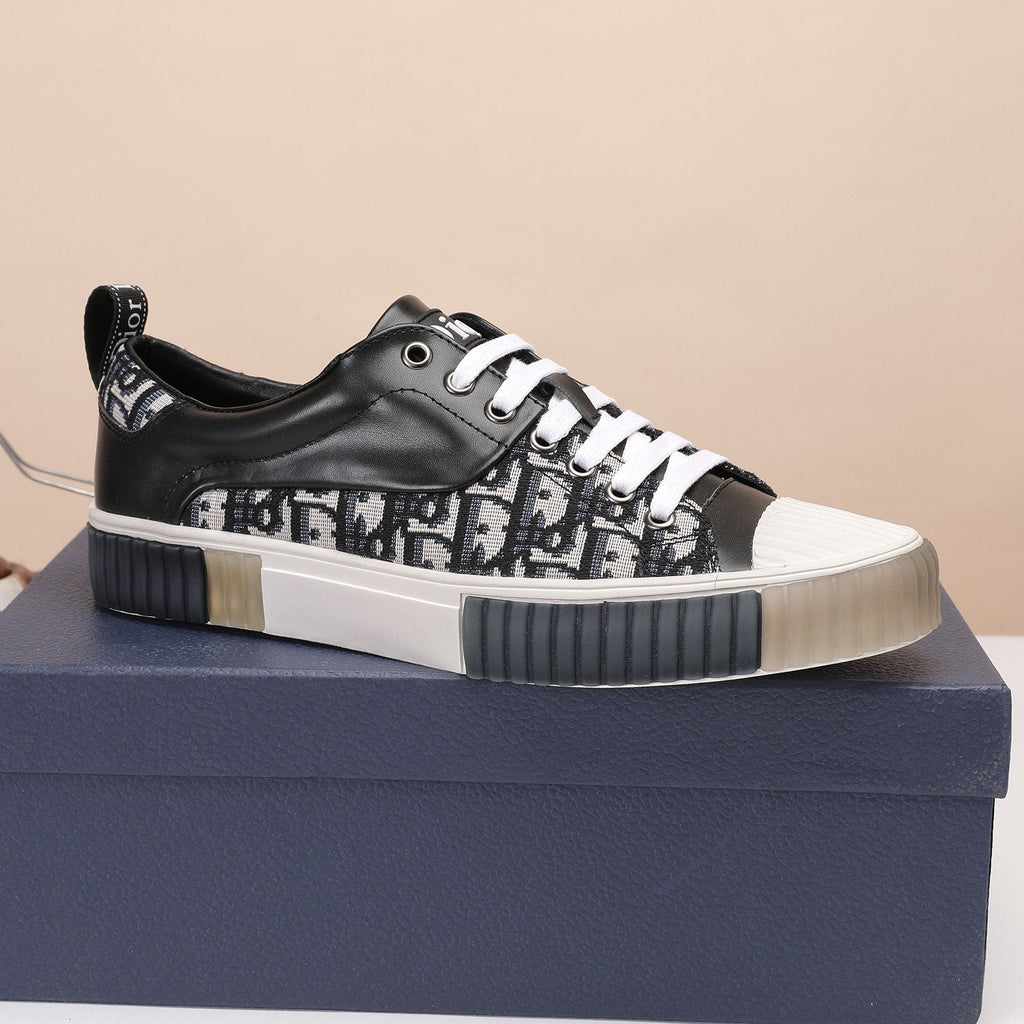Dior Patterned Low-Top Sneakers — side