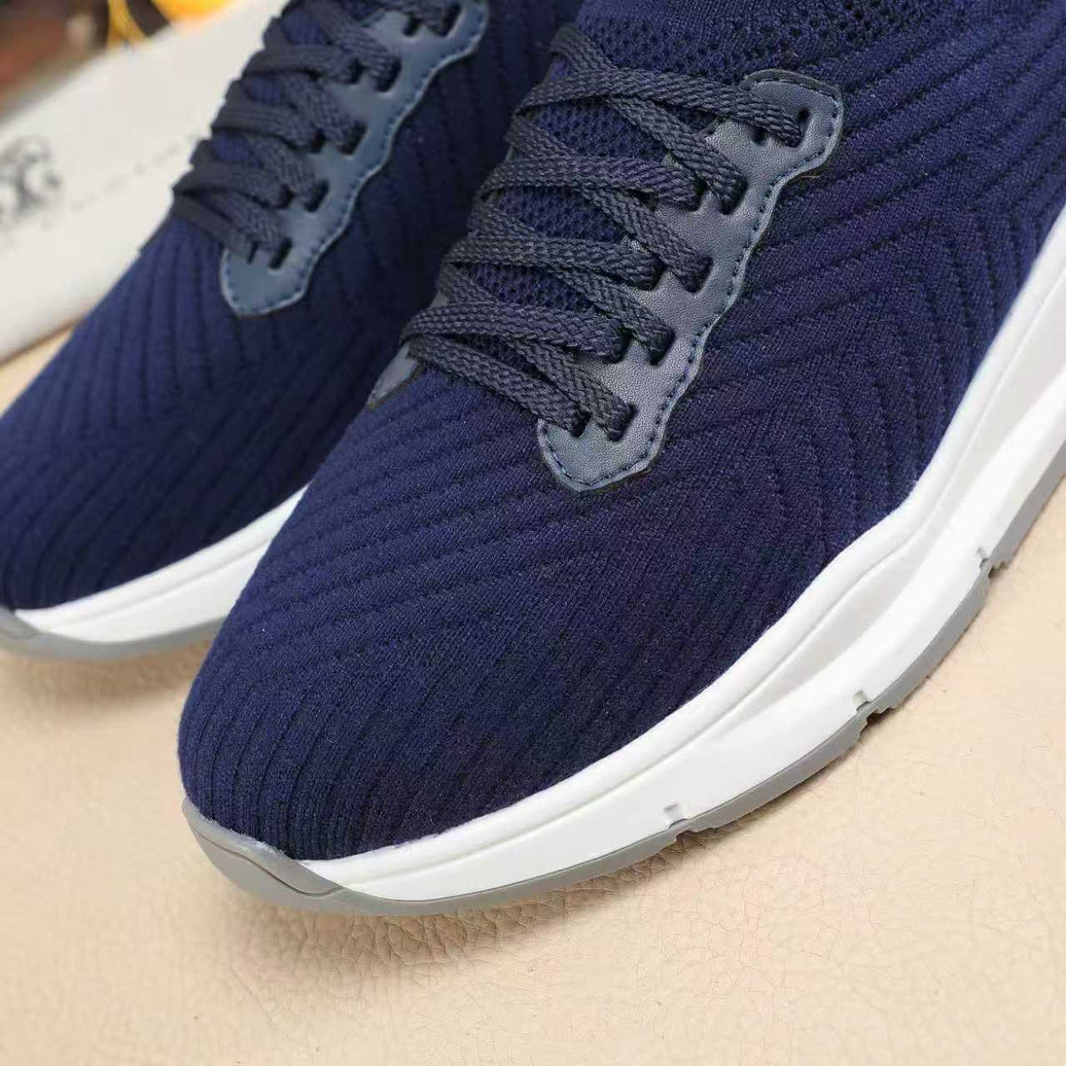 Brunello Cucinelli Men's Knit Sneakers — detail