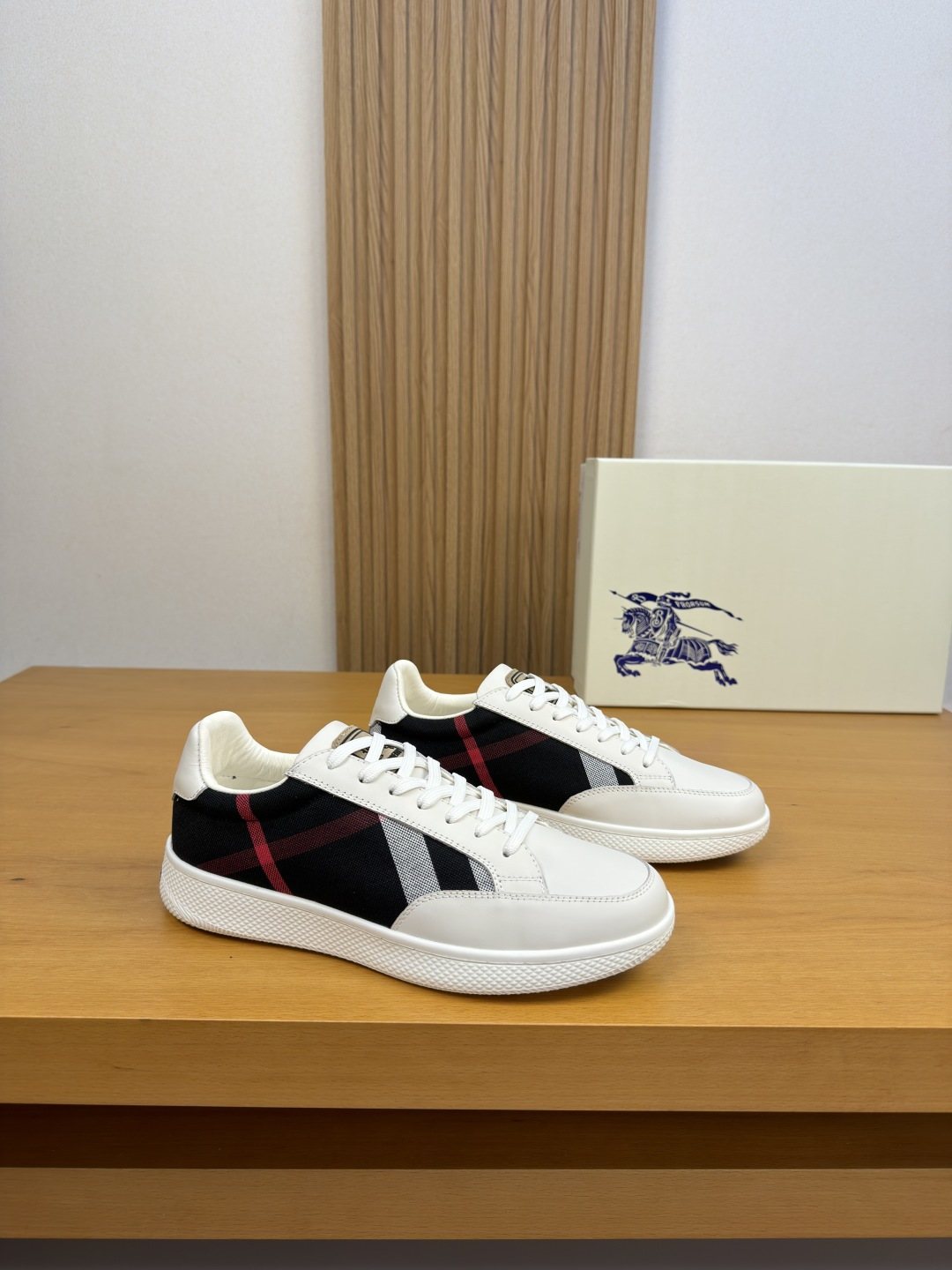Burberry Paneled Low-Top Sneakers — front