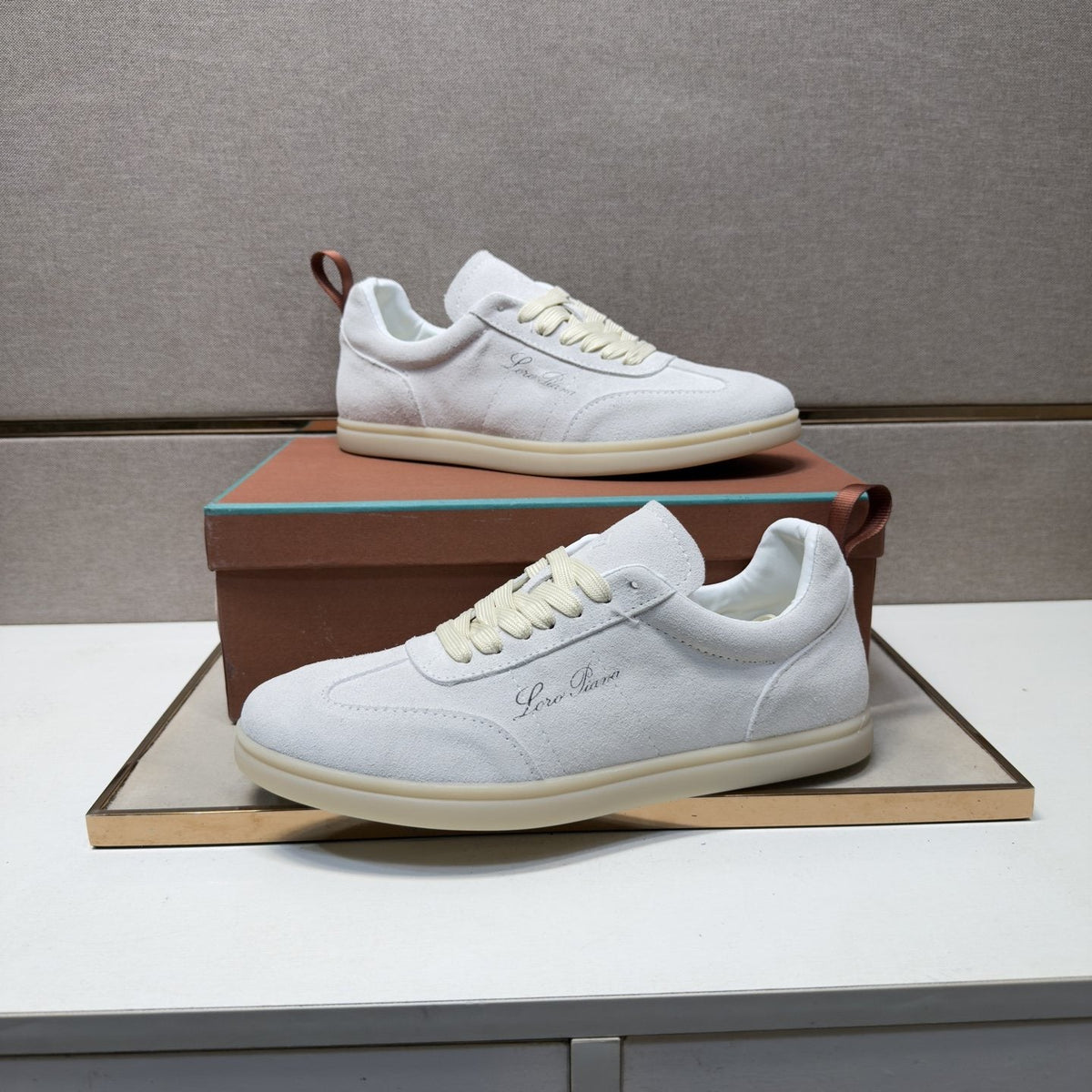 Loro Piana Men's Paneled Low-Top Sneakers — model