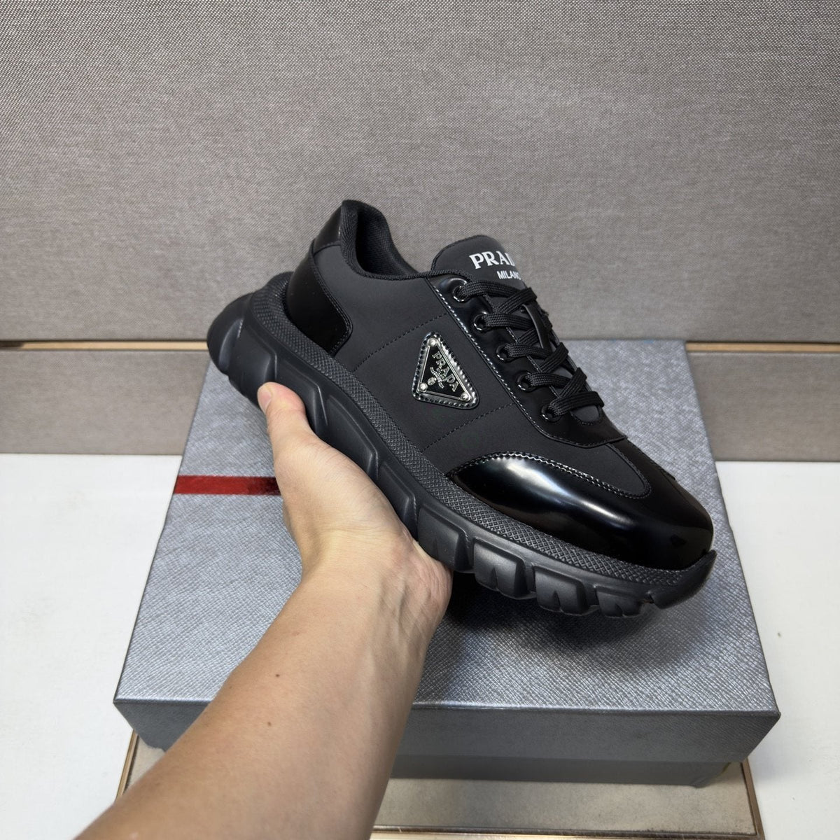 Prada Chunky Sole Sneakers — model