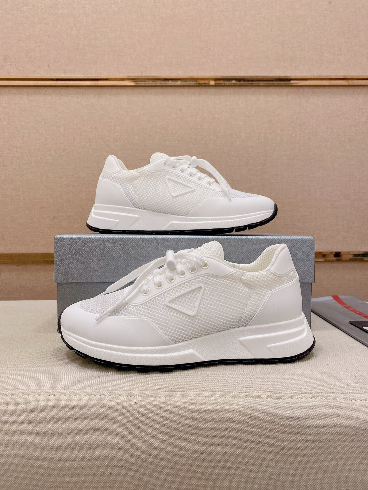 Prada Knit Low-Top Sneakers — front