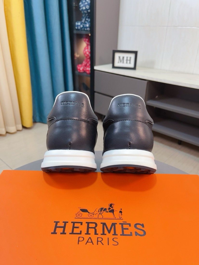 Hermès H-Panel Low-Top Sneakers — back