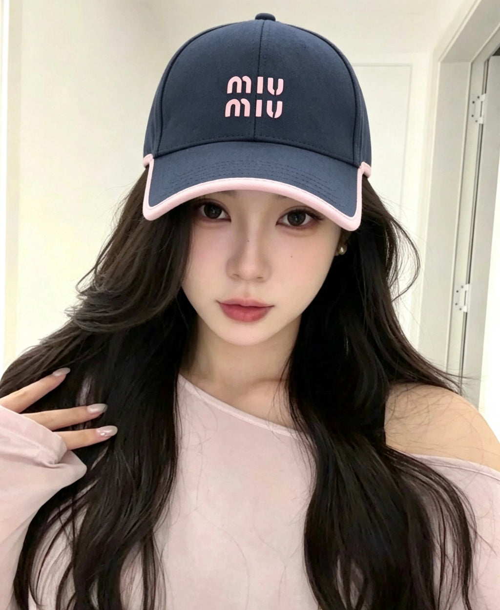 Miu Miu Color-Block Baseball Cap