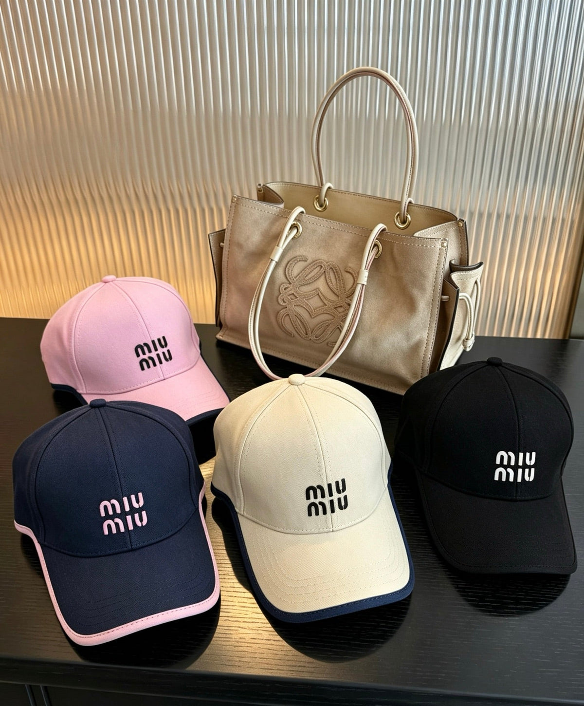 Miu Miu Color-Block Baseball Cap