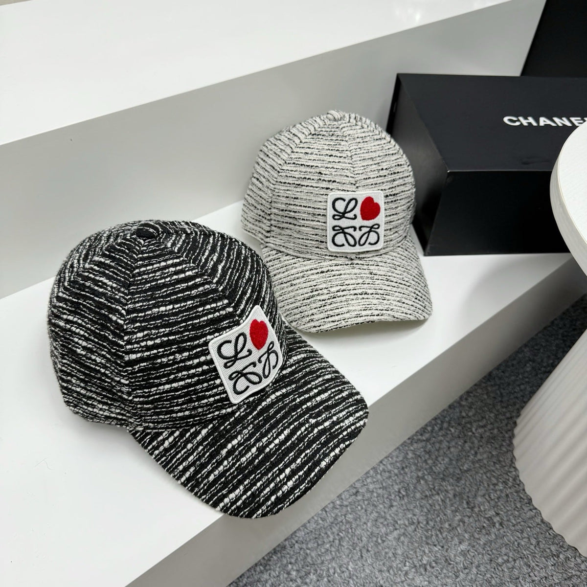 LOEWE Black & White Baseball Cap