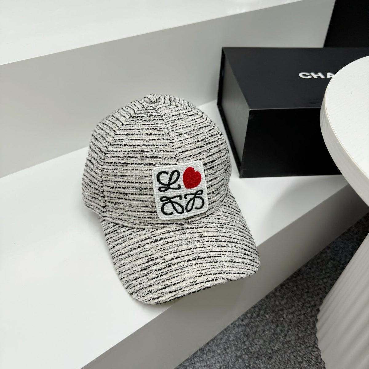 LOEWE Black & White Baseball Cap