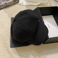 Chanel Crystal Logo Wool Newsboy Cap