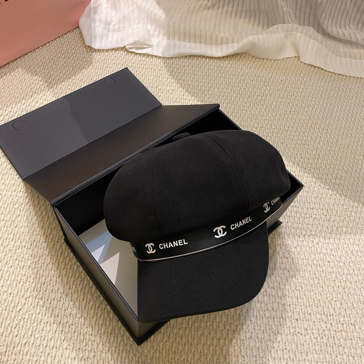 Korean-Style Chic Eight-Panel Baker Boy Cap