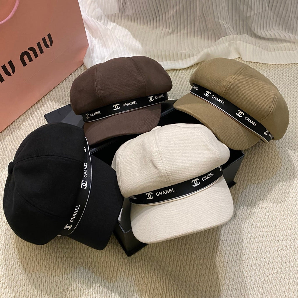 Korean-Style Chic Eight-Panel Baker Boy Cap