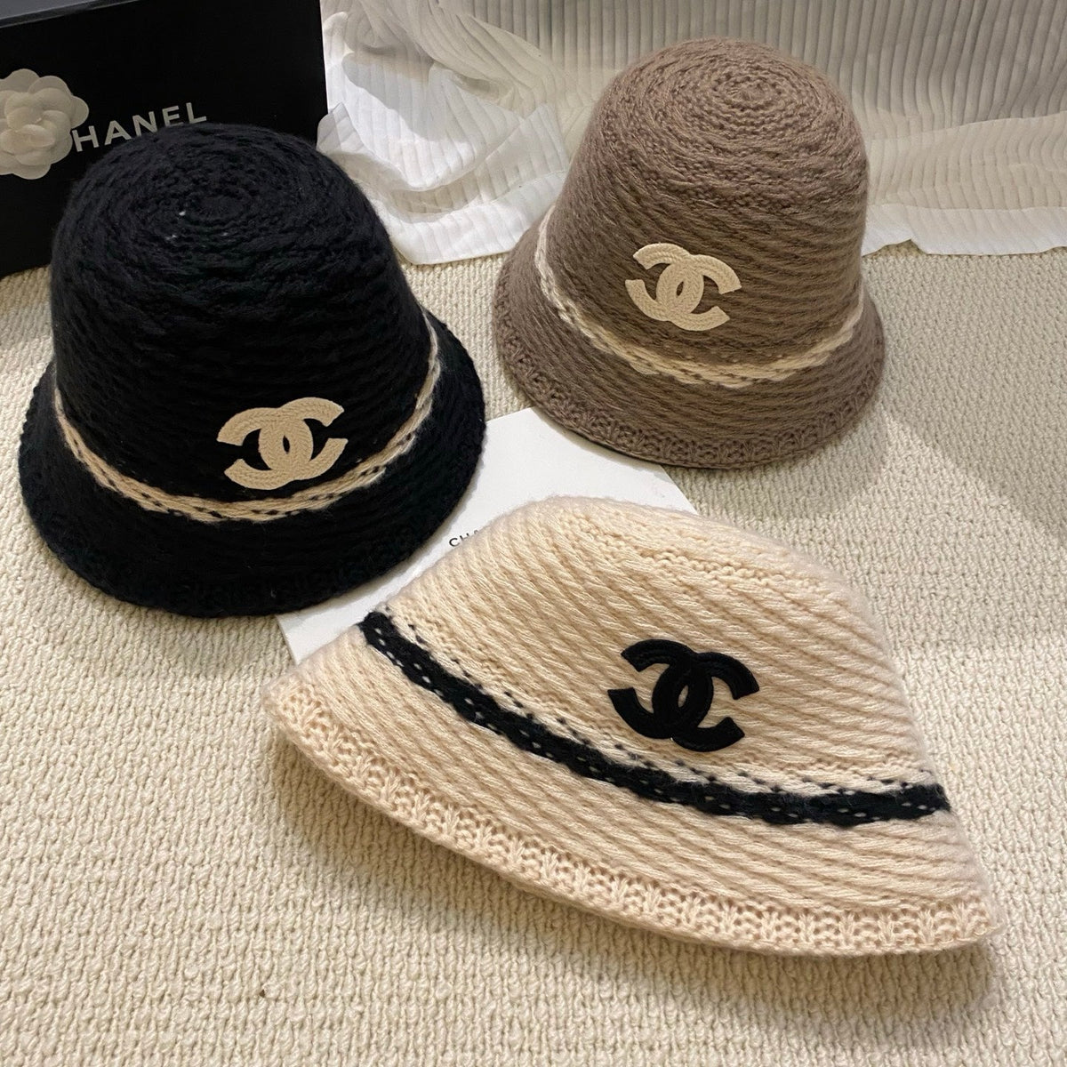 Chanel Autumn/Winter Knitted Bucket Hat