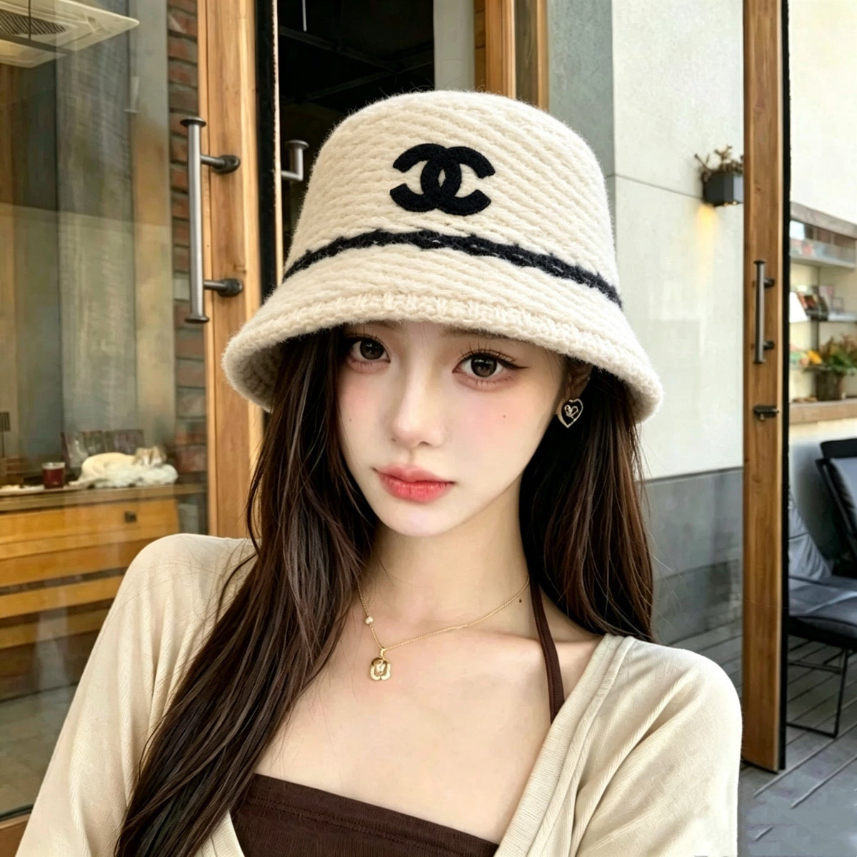 Chanel Autumn/Winter Knitted Bucket Hat