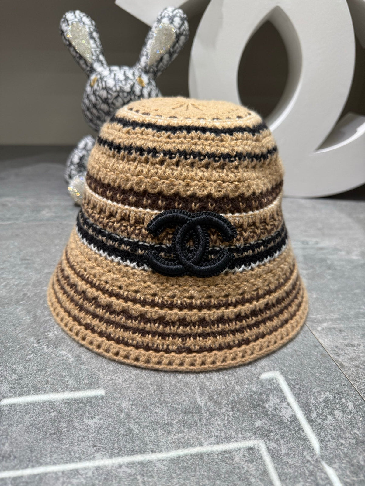 Chanel Knitted Wool Bucket Hat