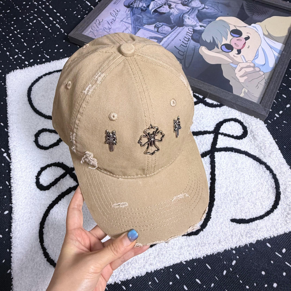 CHROME HEARTS Vintage Cross Baseball Cap