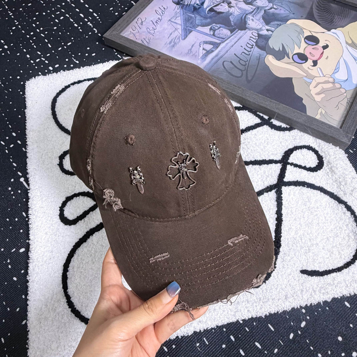 CHROME HEARTS Vintage Cross Baseball Cap