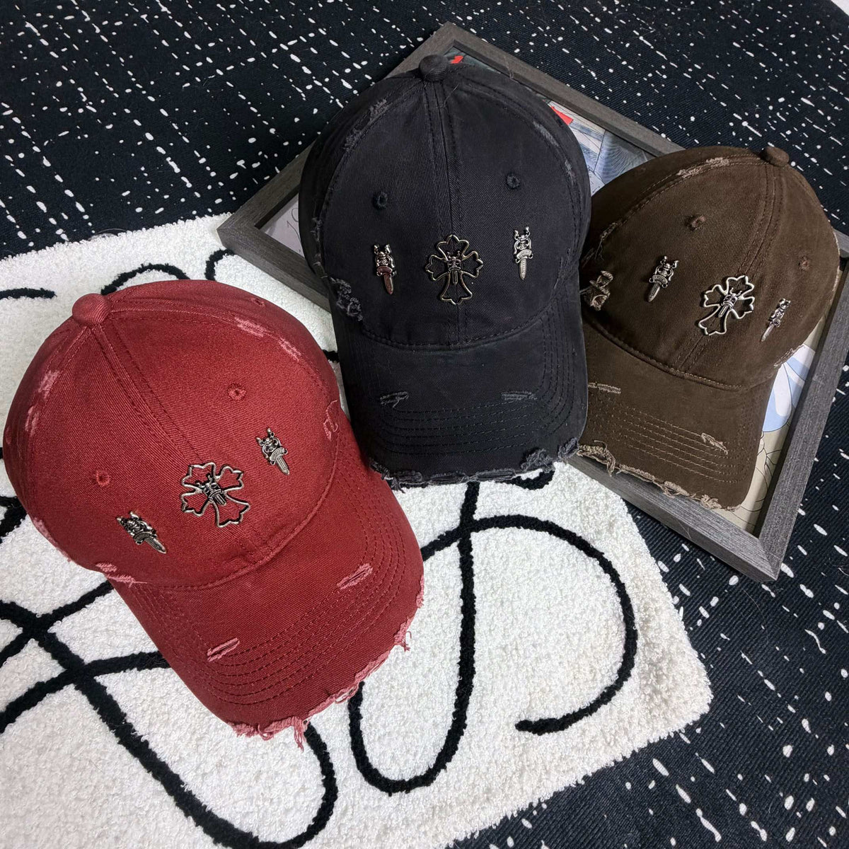 CHROME HEARTS Vintage Cross Baseball Cap