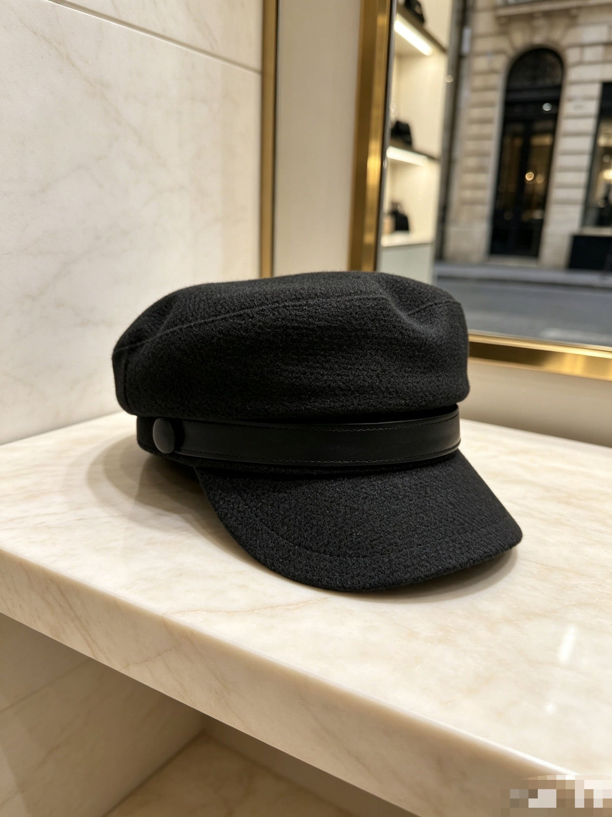 Chanel Classic Leather Military Cap