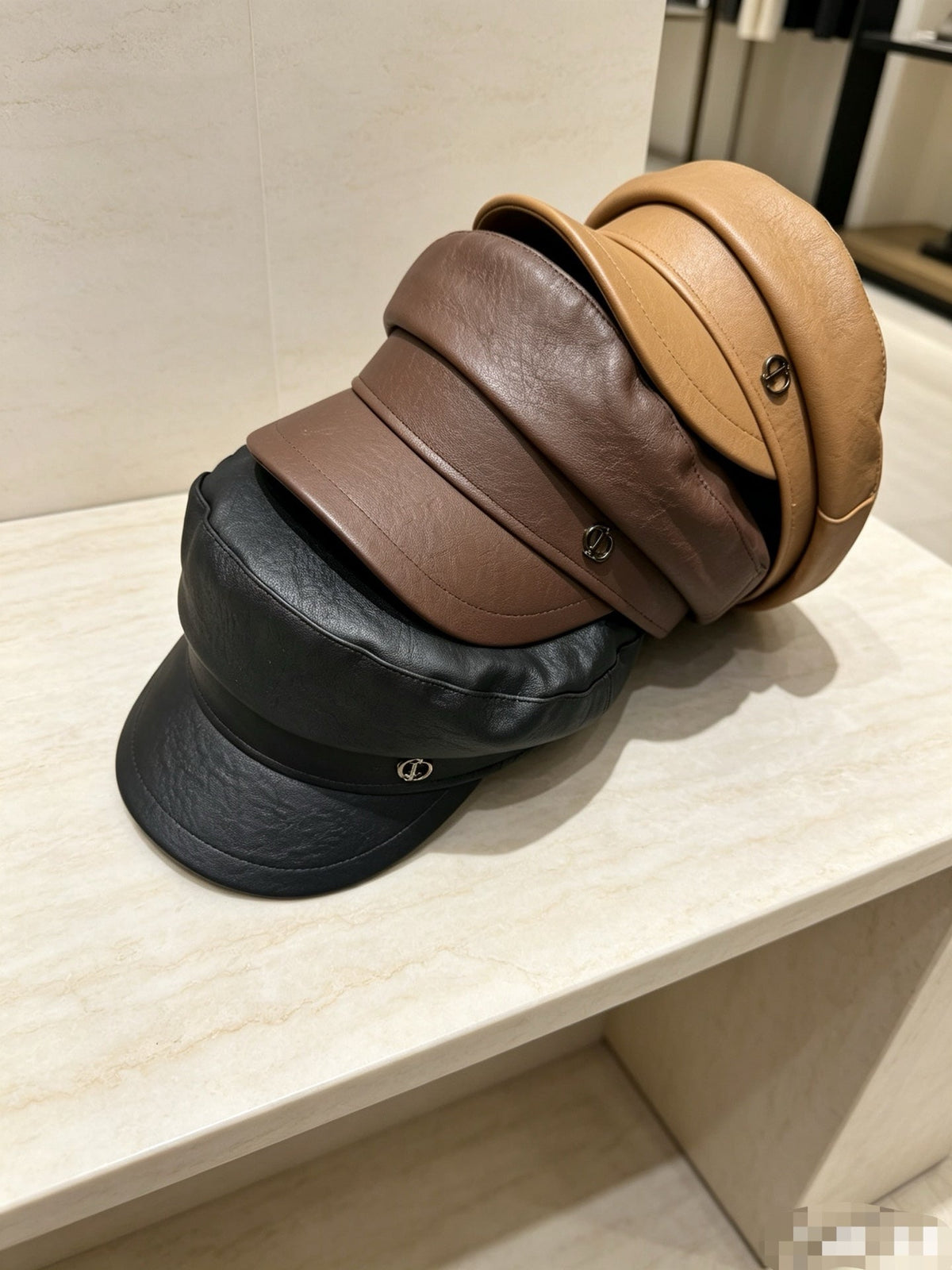 Dior Classic Leather Military Cap