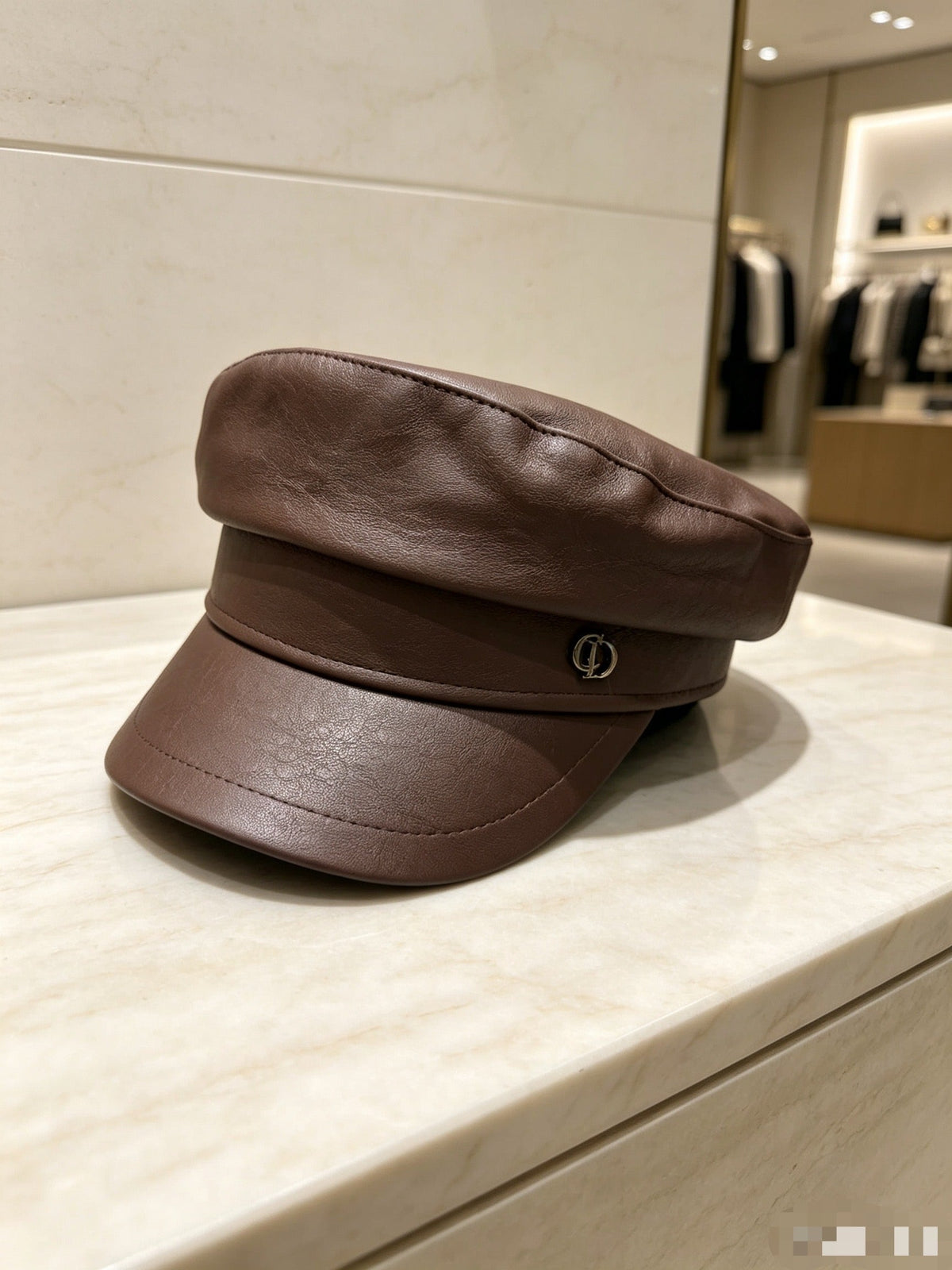 Dior Classic Leather Military Cap