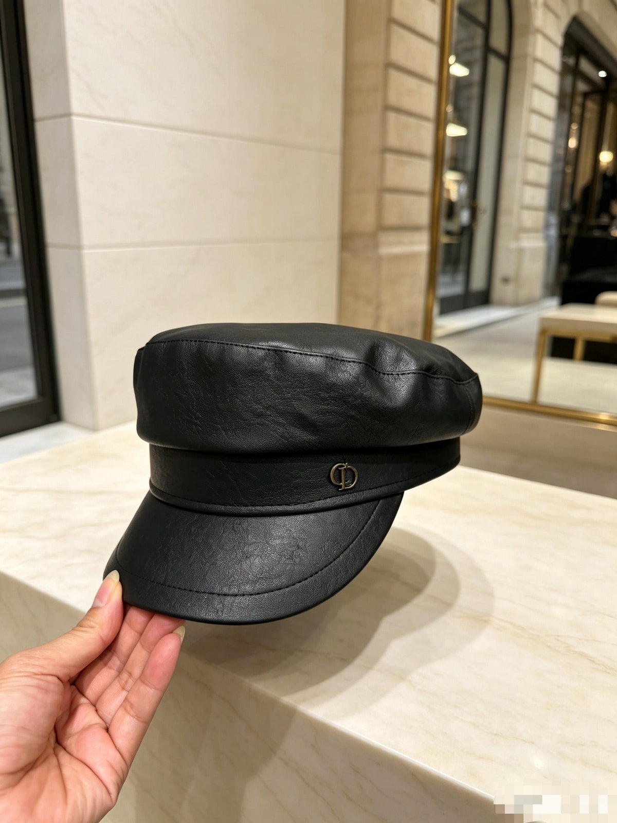 Dior Classic Leather Military Cap