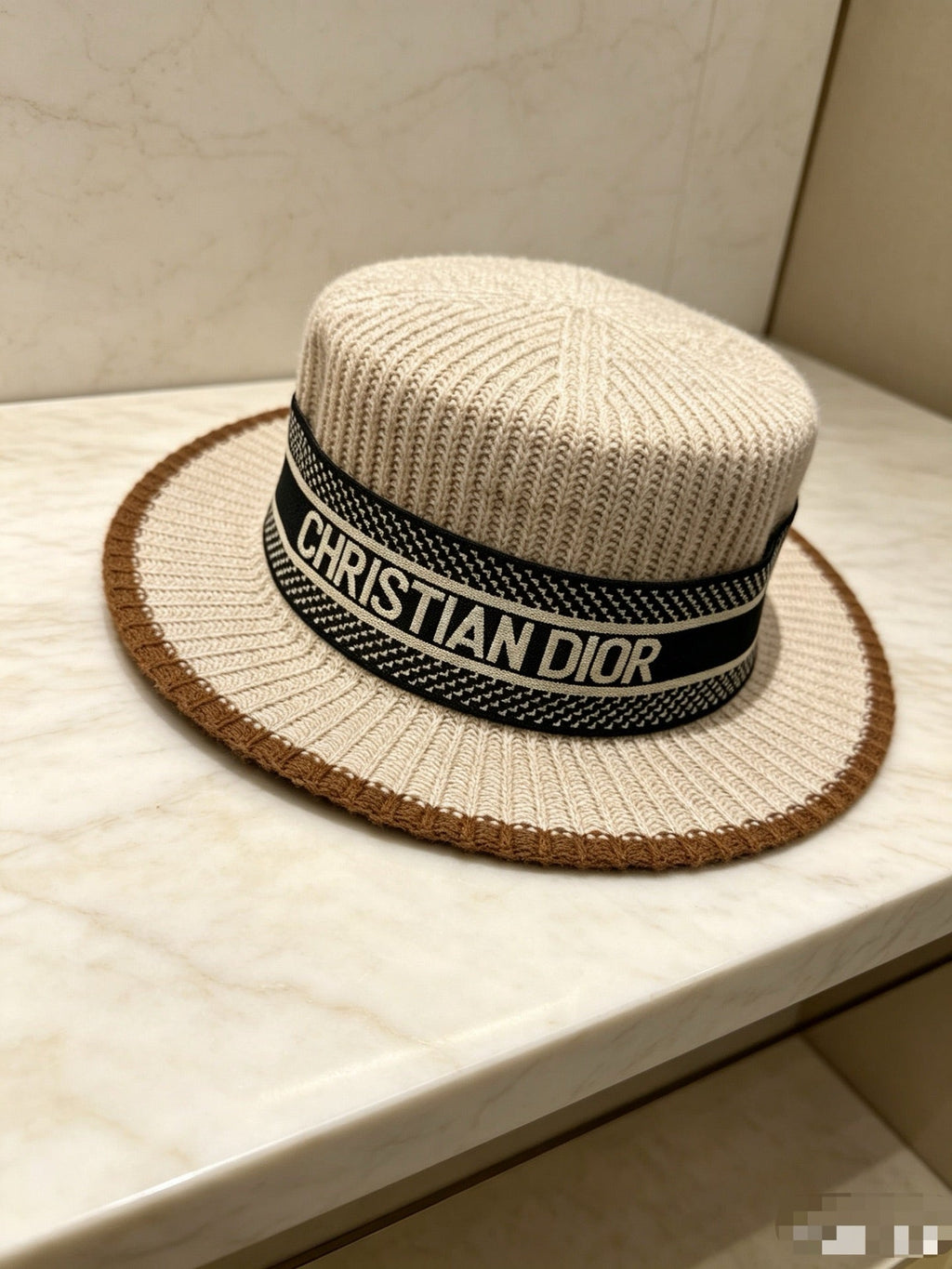 Dior New Wool Flat-Top Hat