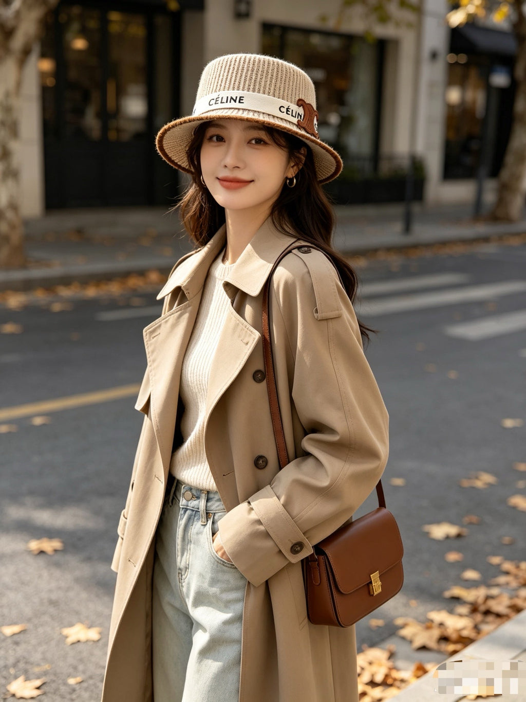 Celine New Wool Flat-Top Hat